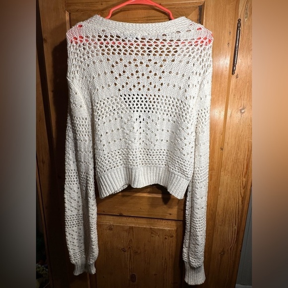 Fashion Nova Loose Knit Cardigan Cropped Size Med Academia Fairycore Classic - Picture 3 of 12